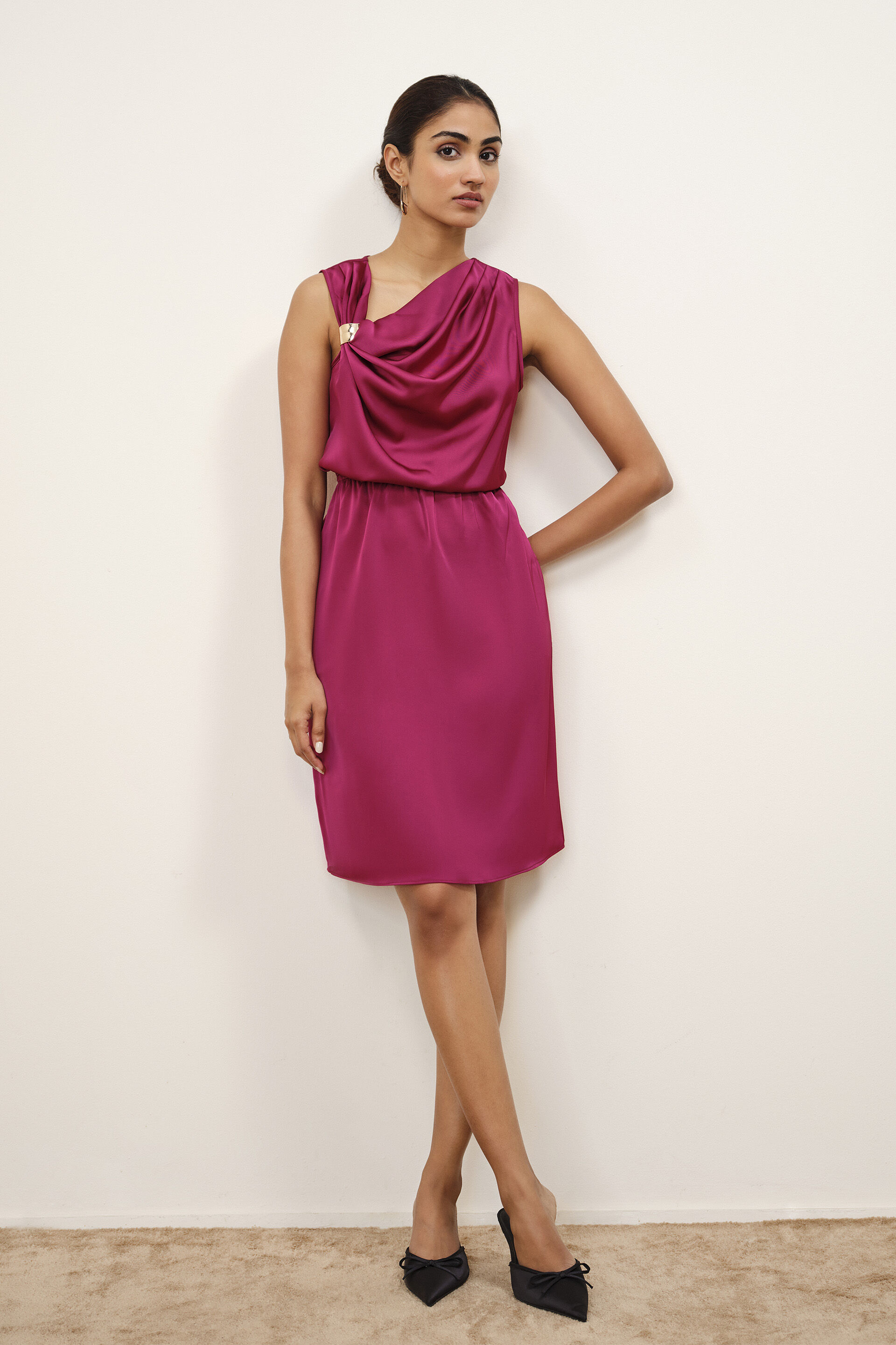 Carlena Wine Dress, Wine, image 1